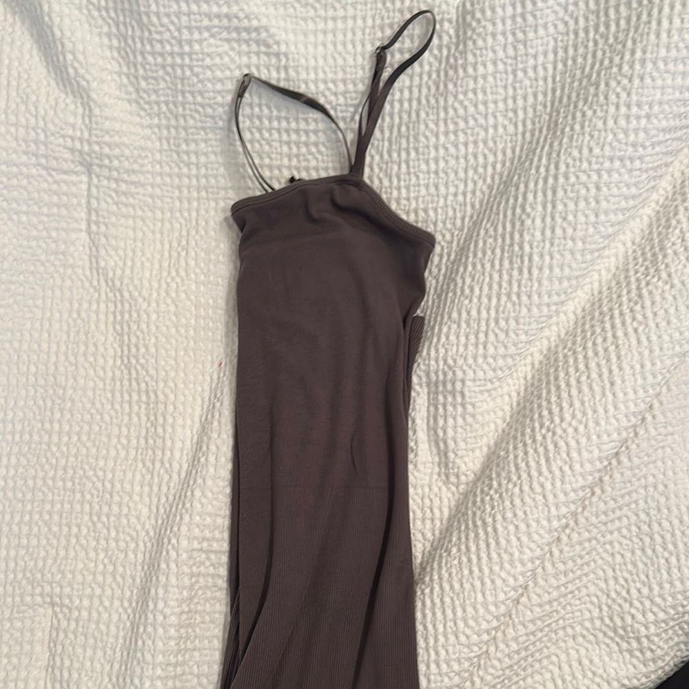 Dark grey Sleeveless Maxi Dress